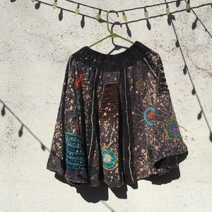 Hand-Dyed Batik Skirt